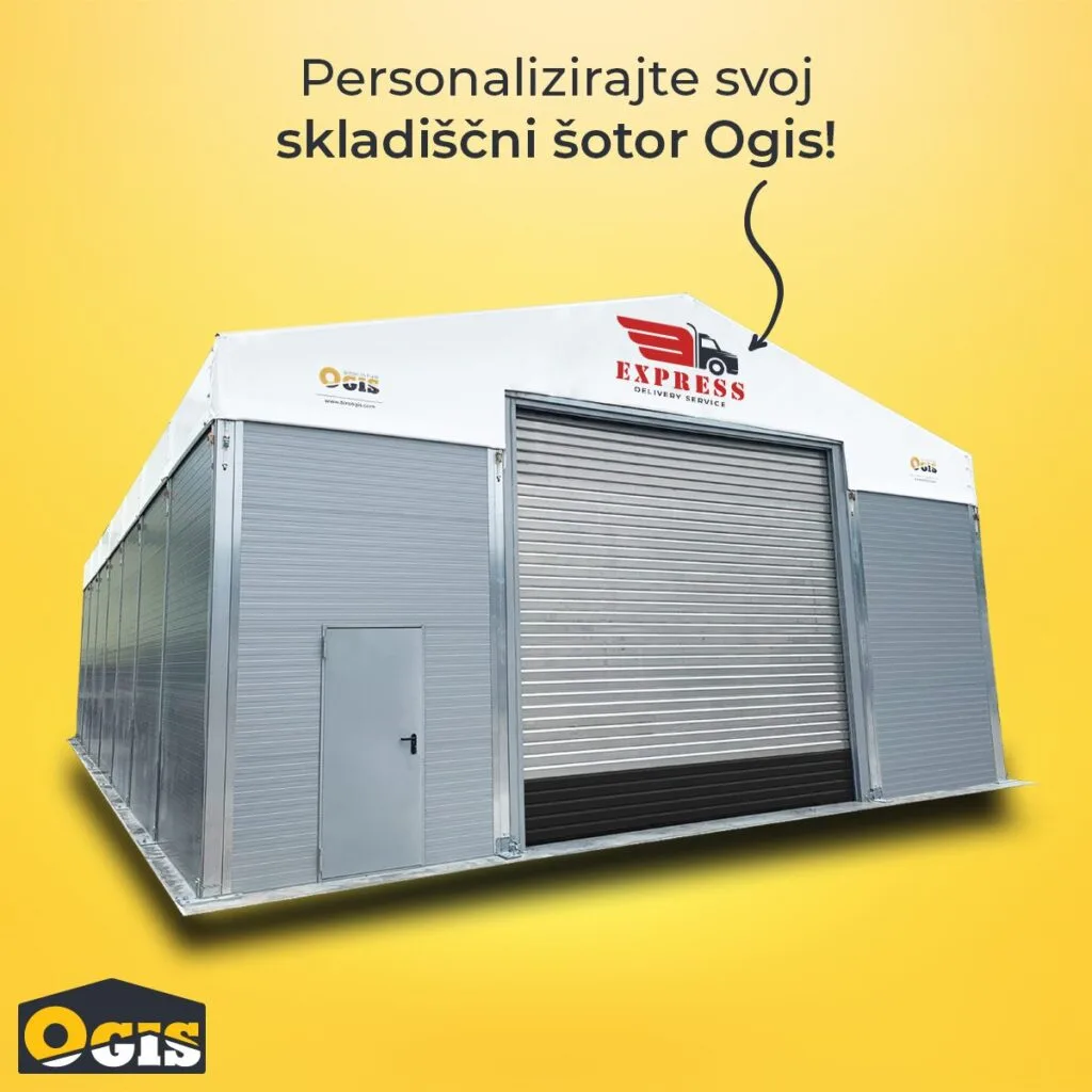 Personaliziran skladiščni šotor